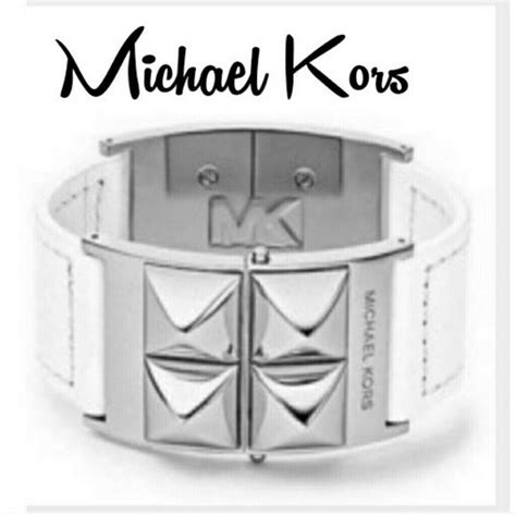 michael kors leather pyramid bracelet|michael kors pyramid double wrap bracelet .